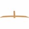 Ekena Millwork Bellingham Timber Gable Bracket, Western Red Cedar, 96"W x 32"H x 1 1/2"D x 5 1/2"F, 8/12 Pitch GBW096X32X0206BEL00SWR - alternate 2
